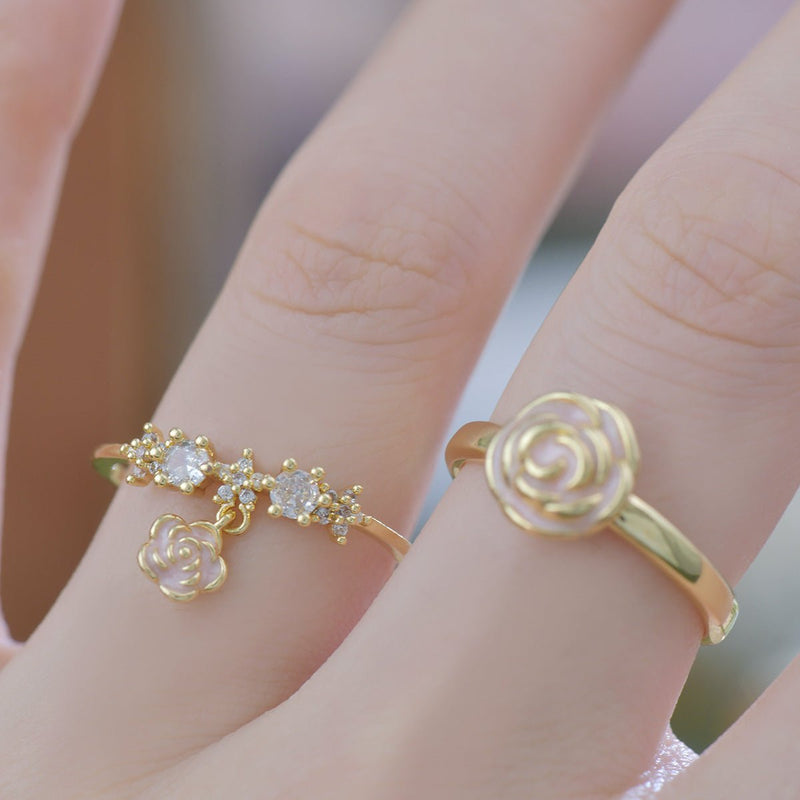 Rose Charm Ring