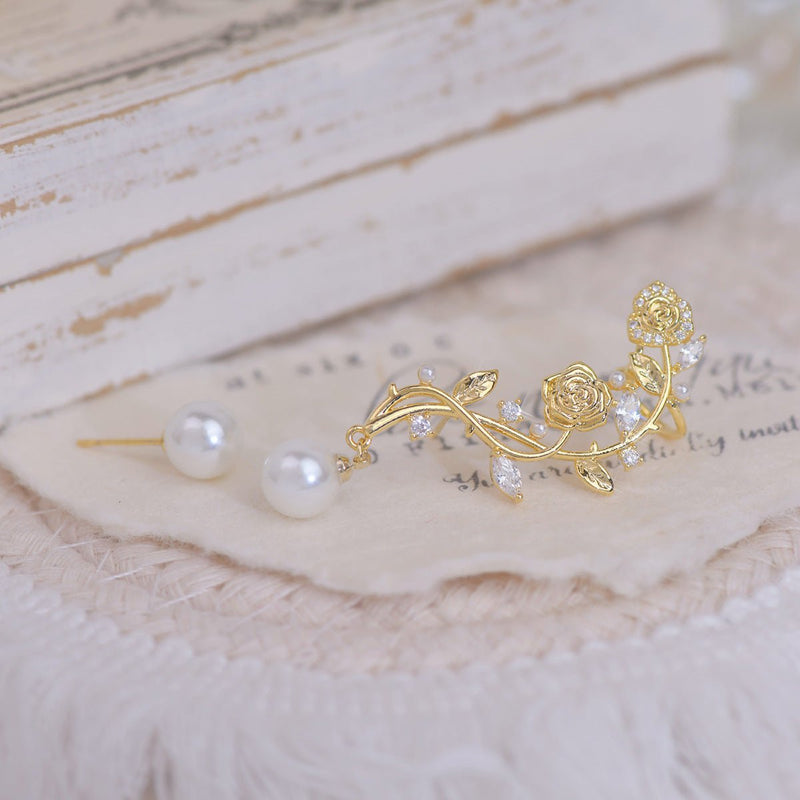 [] Rose Climber Earrings
