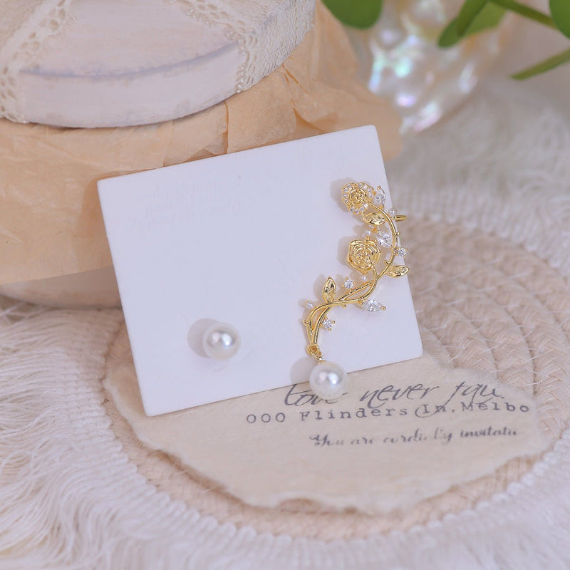 [] Rose Climber Earrings