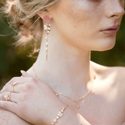 Rose Drop Earrings