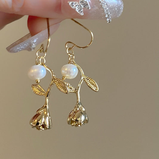 [] Rose Earrings (2 Styles)