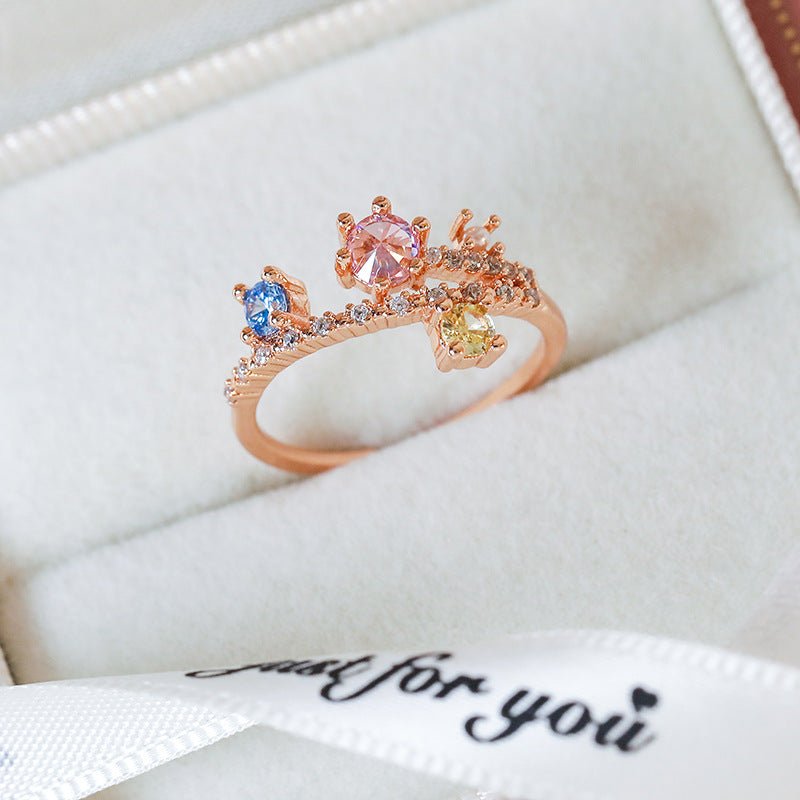 [] Rose Gold Nebula Ring
