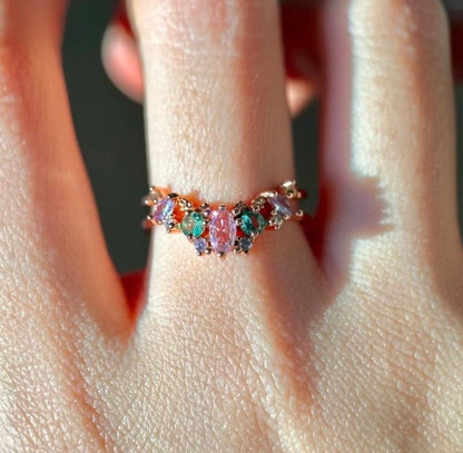 [] Hazel Tiara Ring in Rose Gold