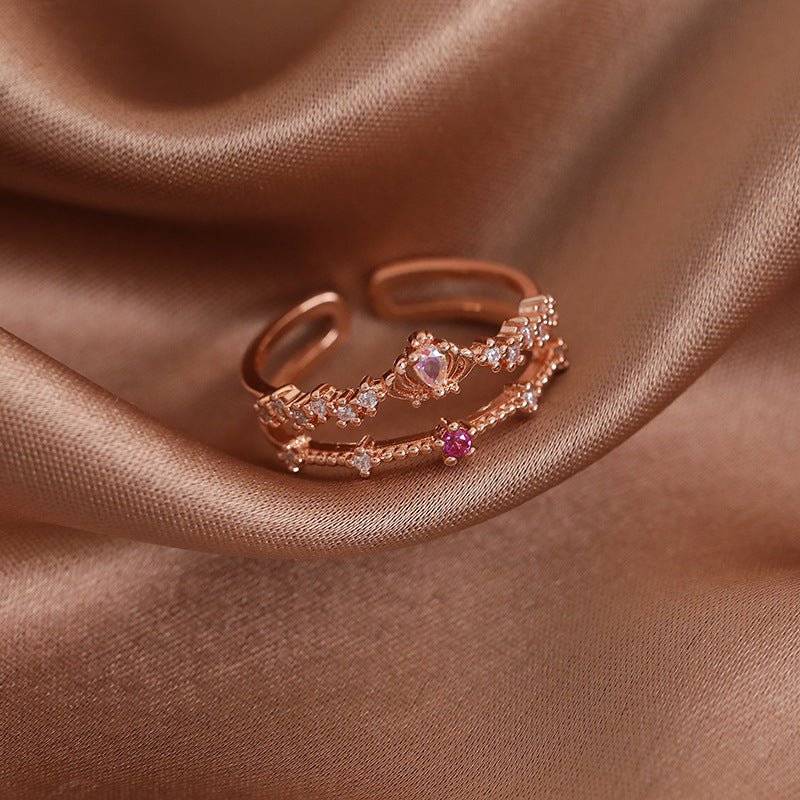 [] Valentina Tiara Ring in Rose Gold