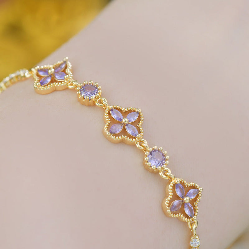 Rosisela Bracelet in Purple