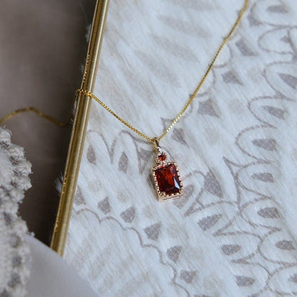 Desiree Garnet Necklace