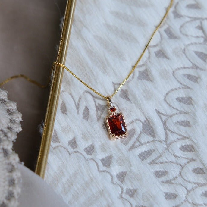 Desiree Garnet Necklace
