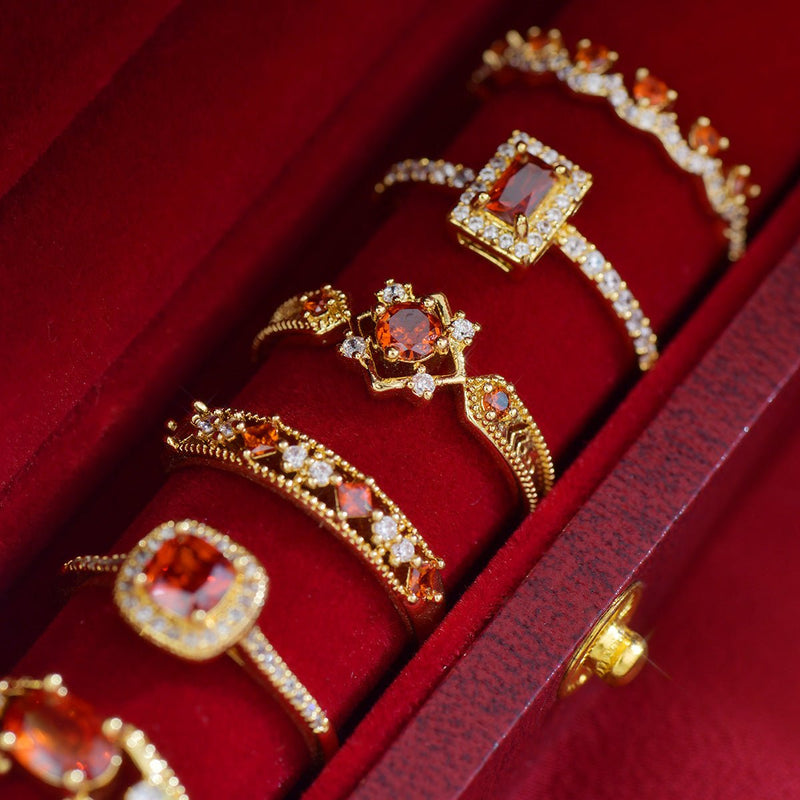 Scarlet Baroque Ring