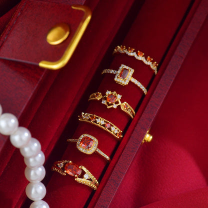Scarlet Baroque Ring