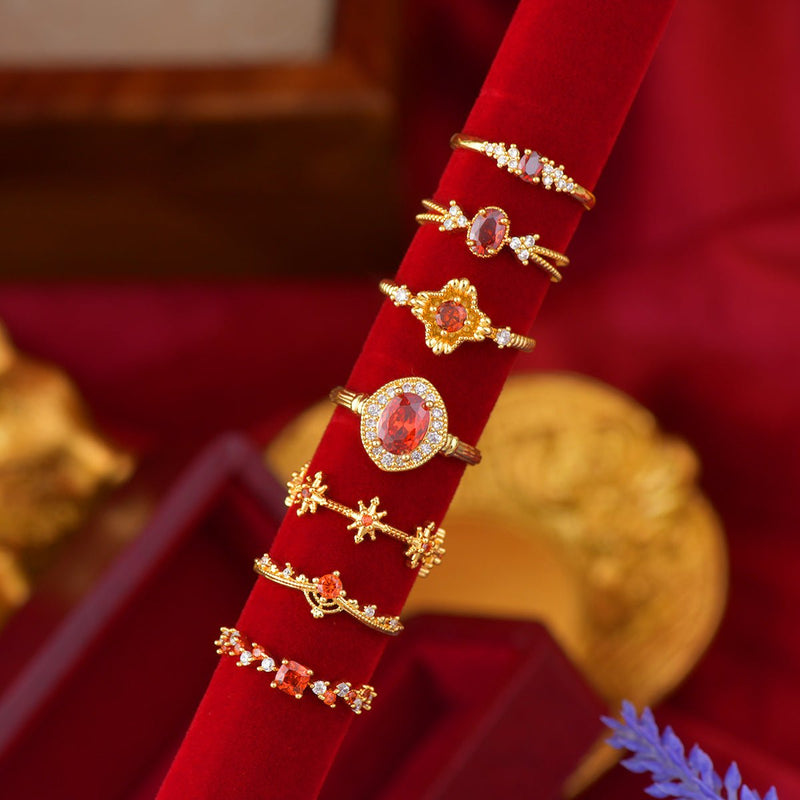 Scarlet Étoile Ring