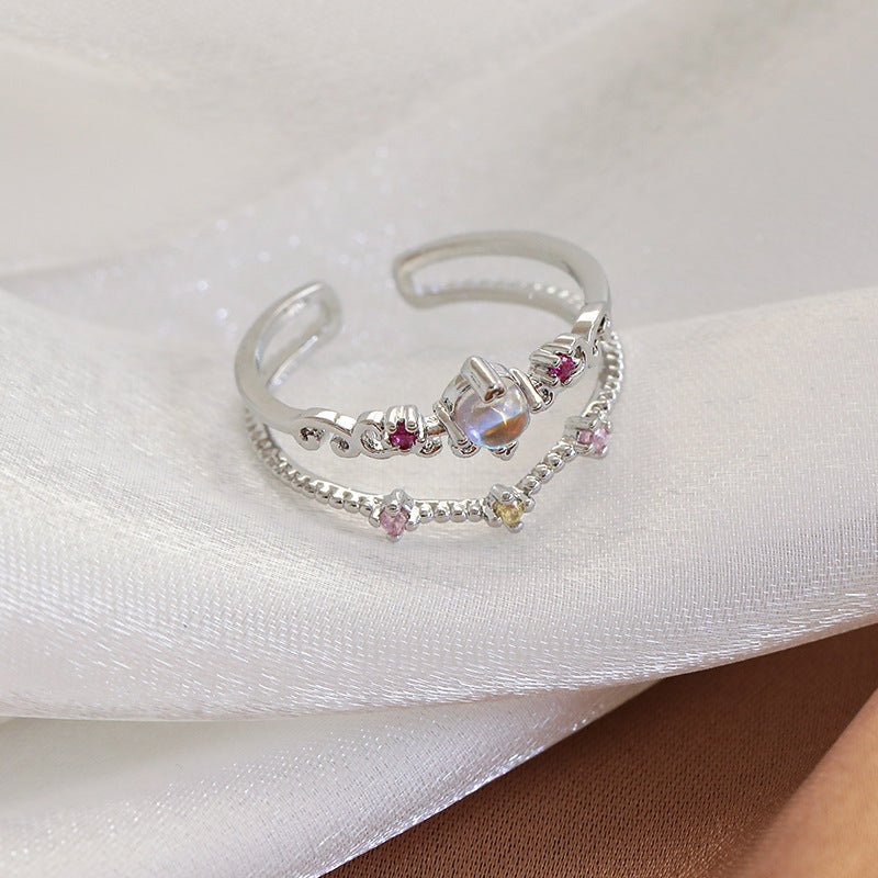 [] Gretchen Silver Aurora Ring