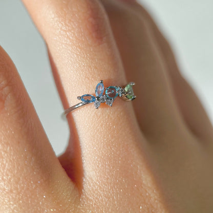 [] Becky Butterfly Ring in Silver