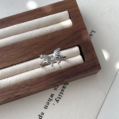 [] Lana Silver Butterfly Ring