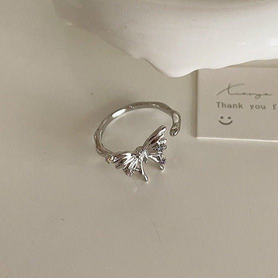 [] Lana Silver Butterfly Ring
