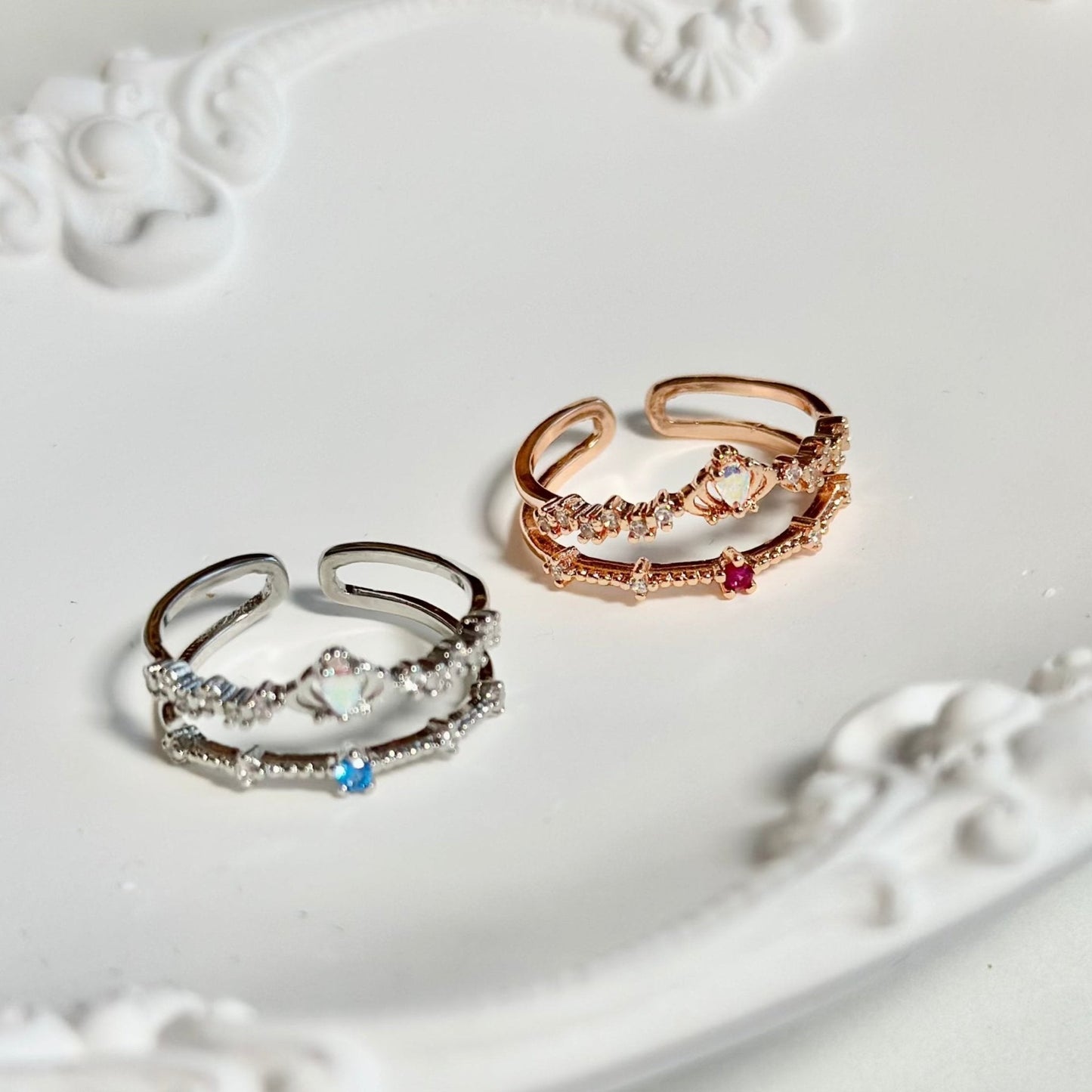 [] Valentina Silver Tiara Ring