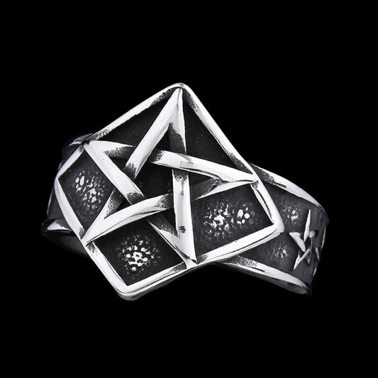 Slave of Satan Pentagram Ring