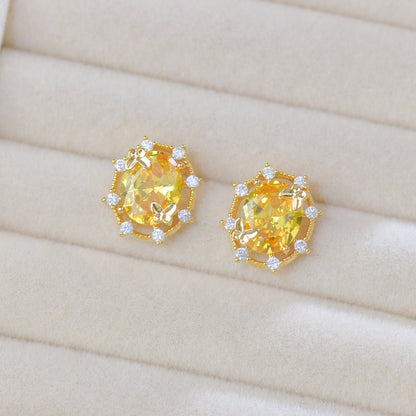 Sunshine Butterfly Stud Earrings