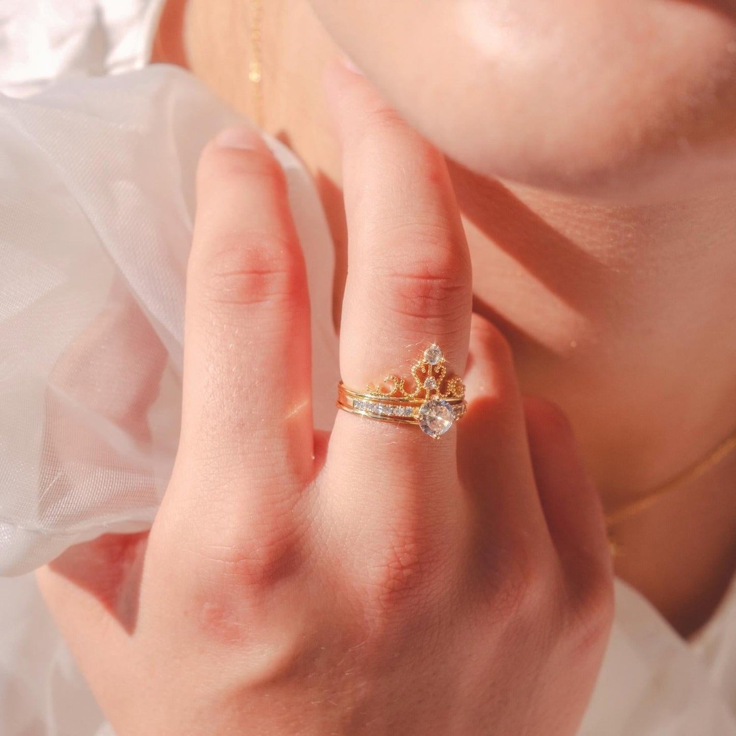 [sample ] Tiara Ring Set