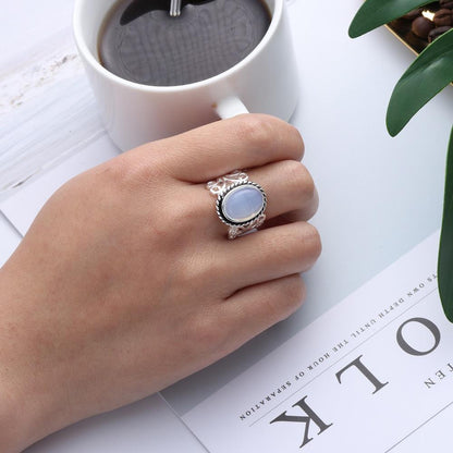 Tibetan Inspired Moonstone Ring