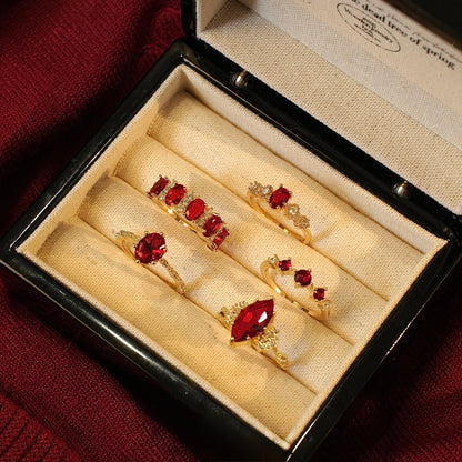 Trinity Ruby Ring