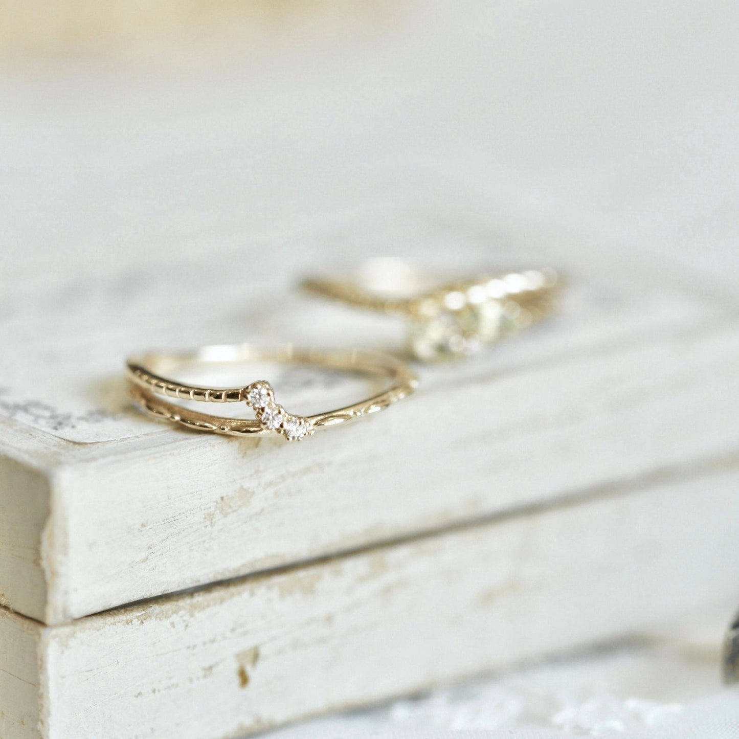 Twined Laurel Ring Set