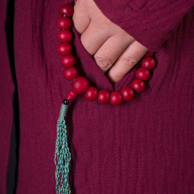 Abelia Biflora Wood Wrist Mala for Protection & Blessing