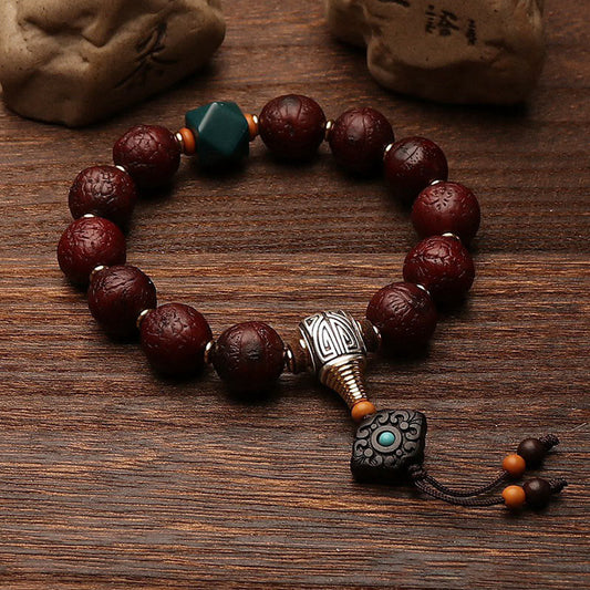 Bodhi Seed Tibetan Wrist Mala | Luck & Wealth Charm