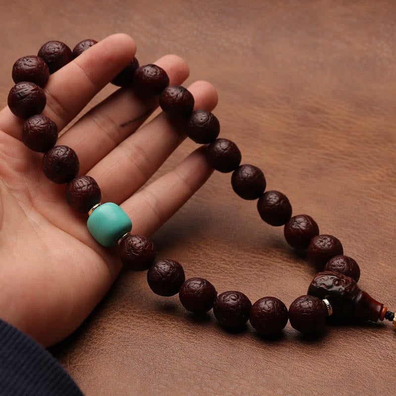 Bodhi Seed Tibetan Wrist Mala | Luck & Wealth Charm