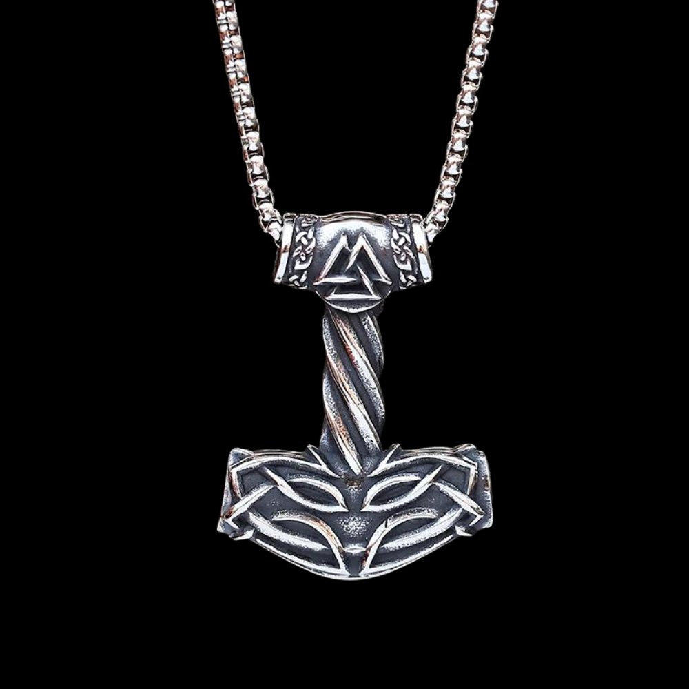 Valknut Hrungnirs Heart Hammer Viking Pendant