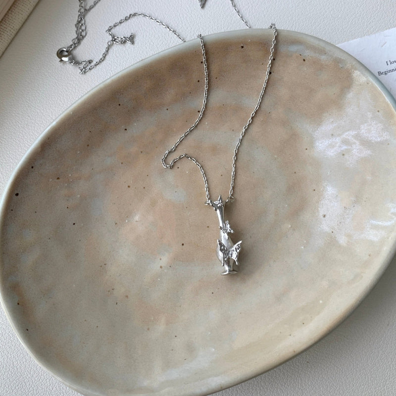 Vase of Butterfly Necklace