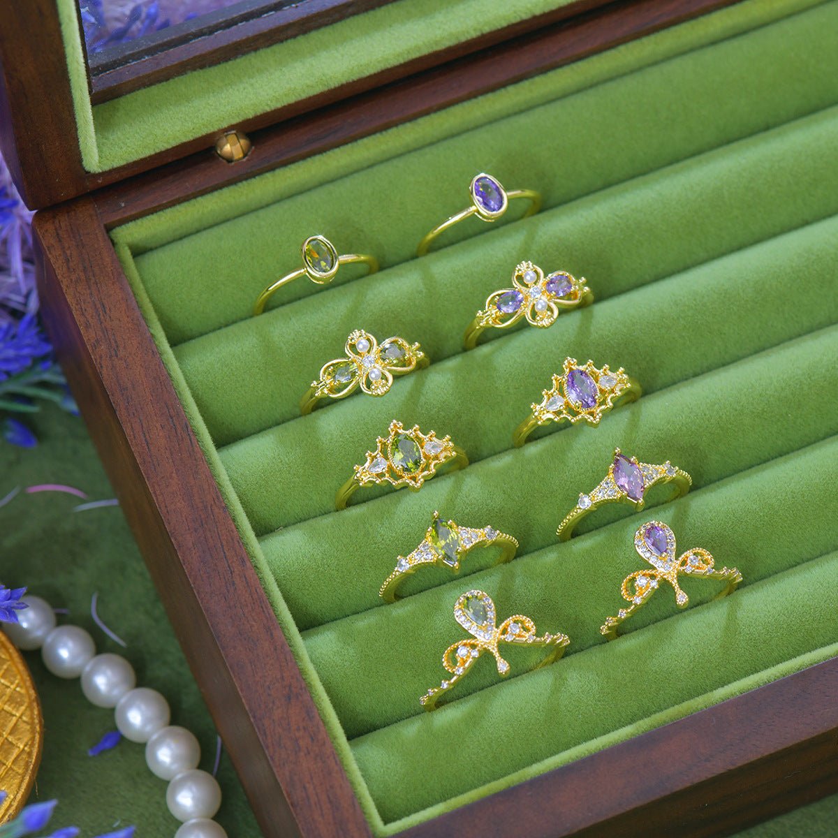 Verde Blosselle Ring