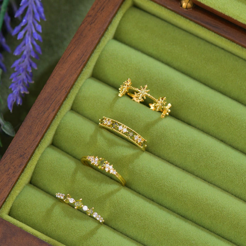Verte Étoile Ring