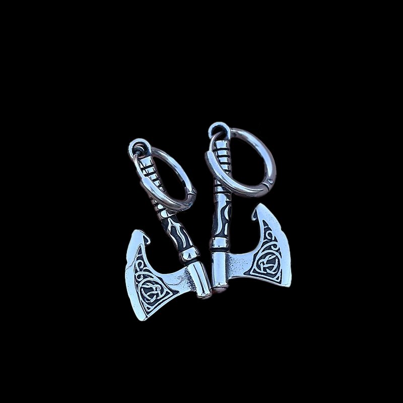 Viking Axe Drop Earrings