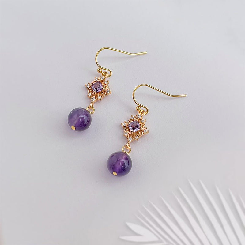 Violet Daphne Earrings