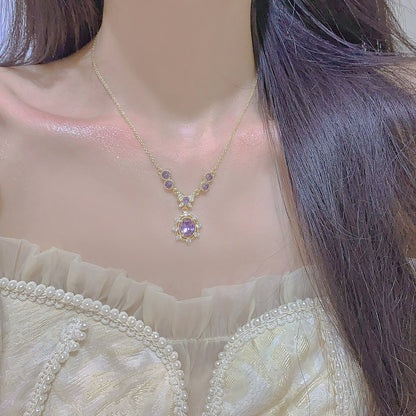 Violet Flutter Necklace