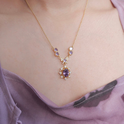 Violet Flutter Necklace