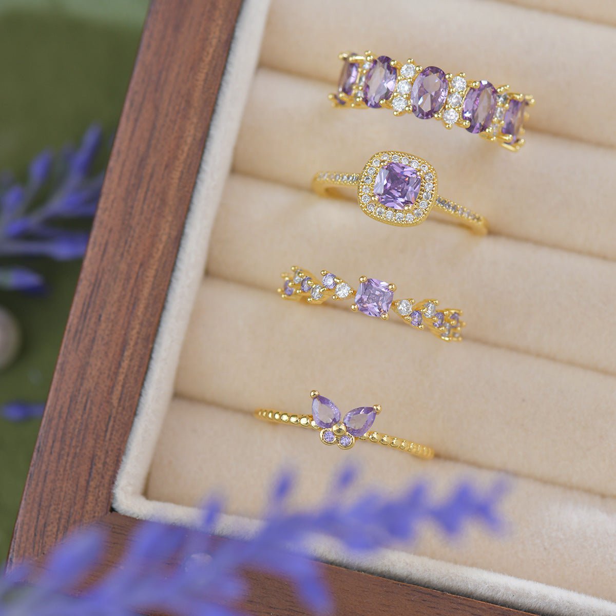 Violet Poetry Ring