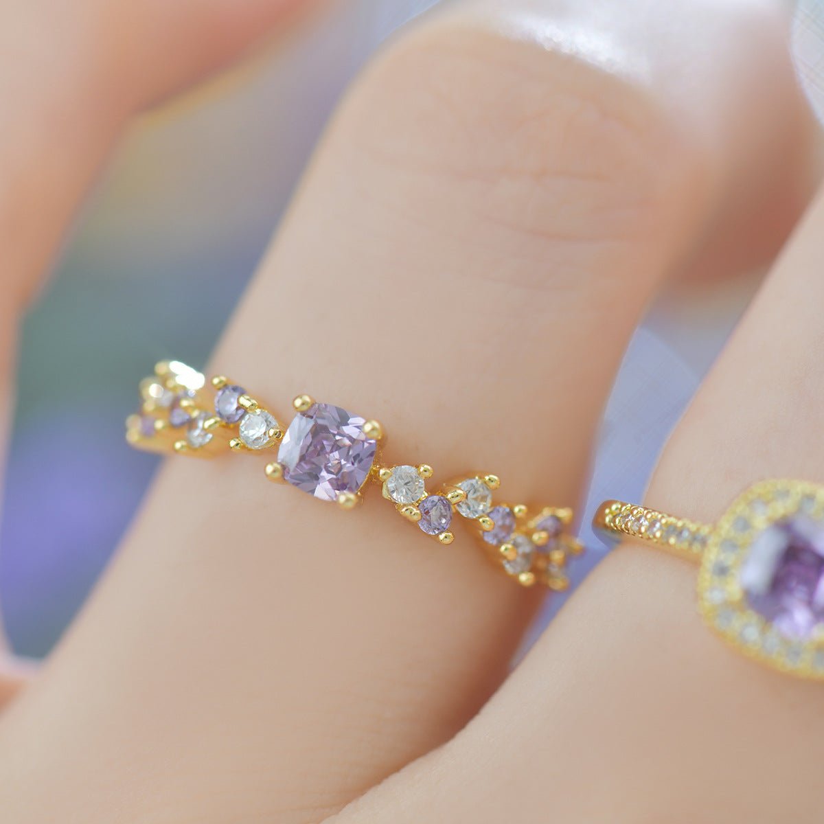 Violet Poetry Ring