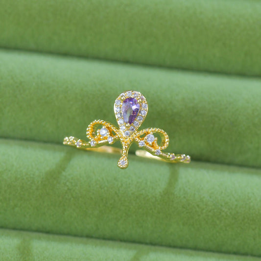 Violet Tiara Ring