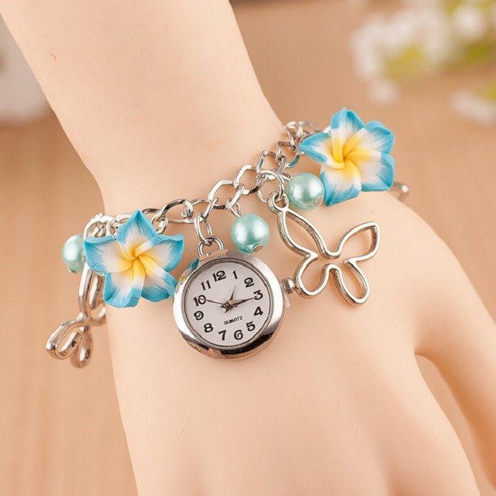 Butterflies & Flowers Bracelet Watch