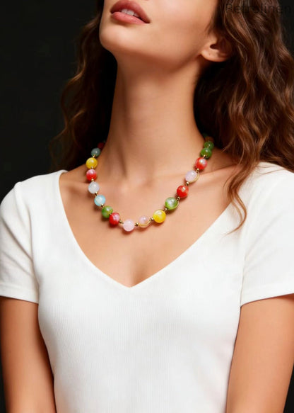 Rainbow Crystal Princess Necklace