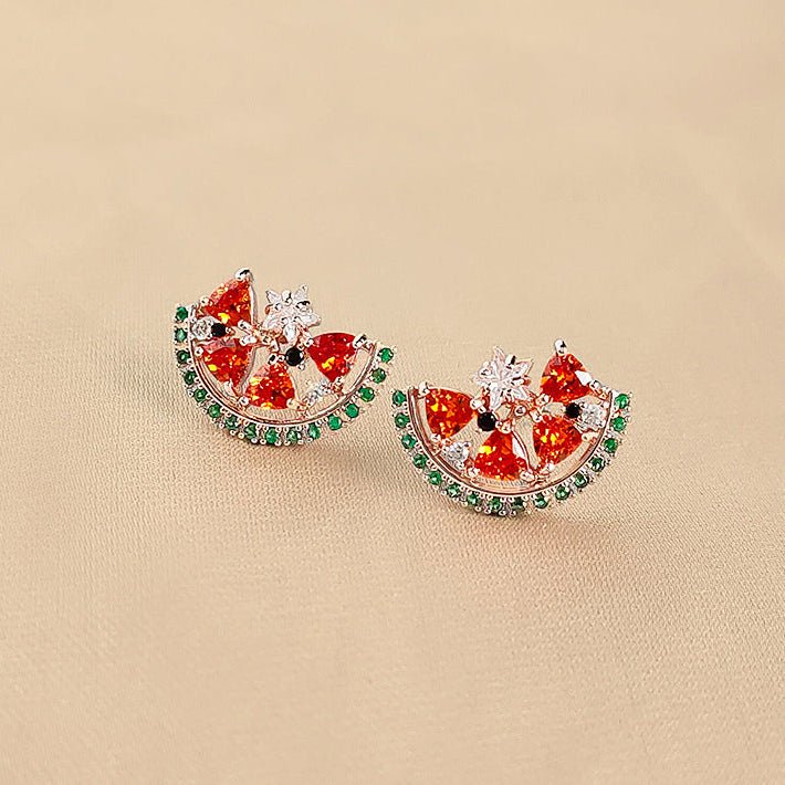 Watermelon Slice Earrings