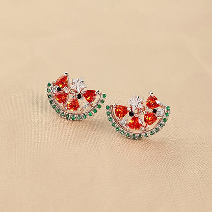 Watermelon Slice Earrings