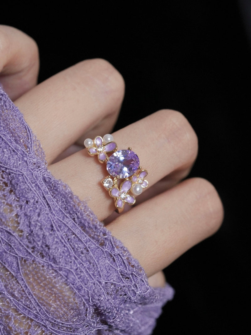 Wisteria Amethyst Ring