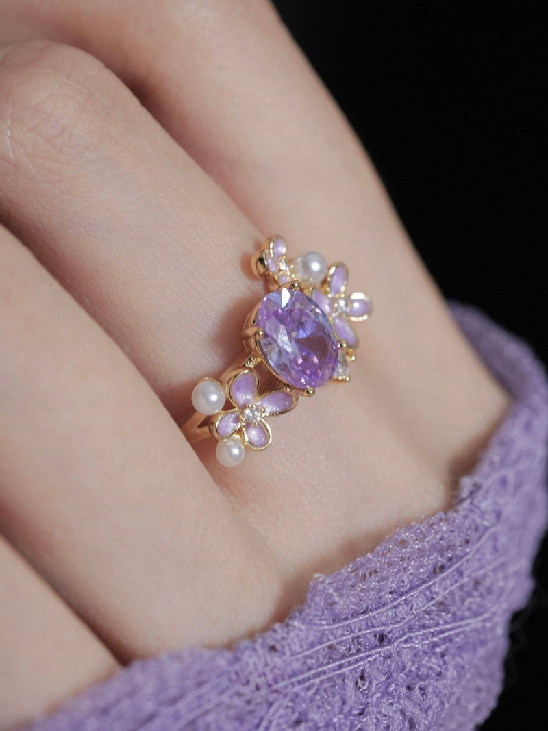 Wisteria Amethyst Ring